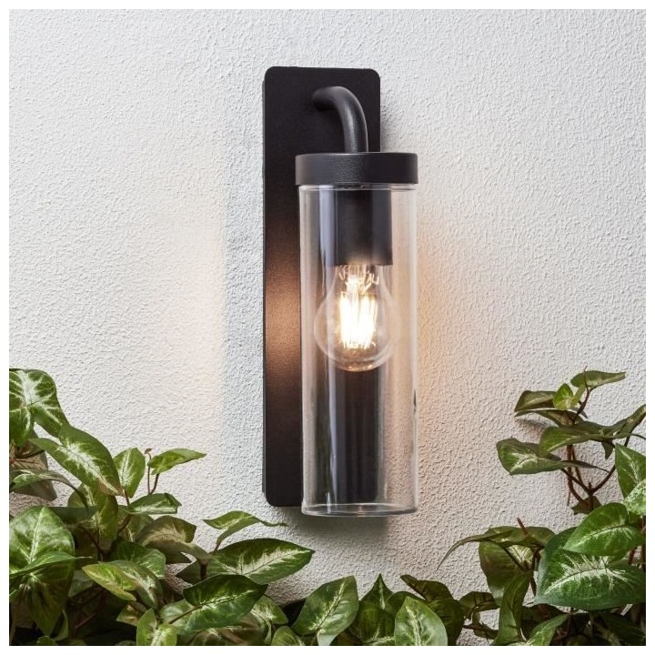 Applique extérieure descendante AOSTA - BRILLIANT - Noir dépoli - M