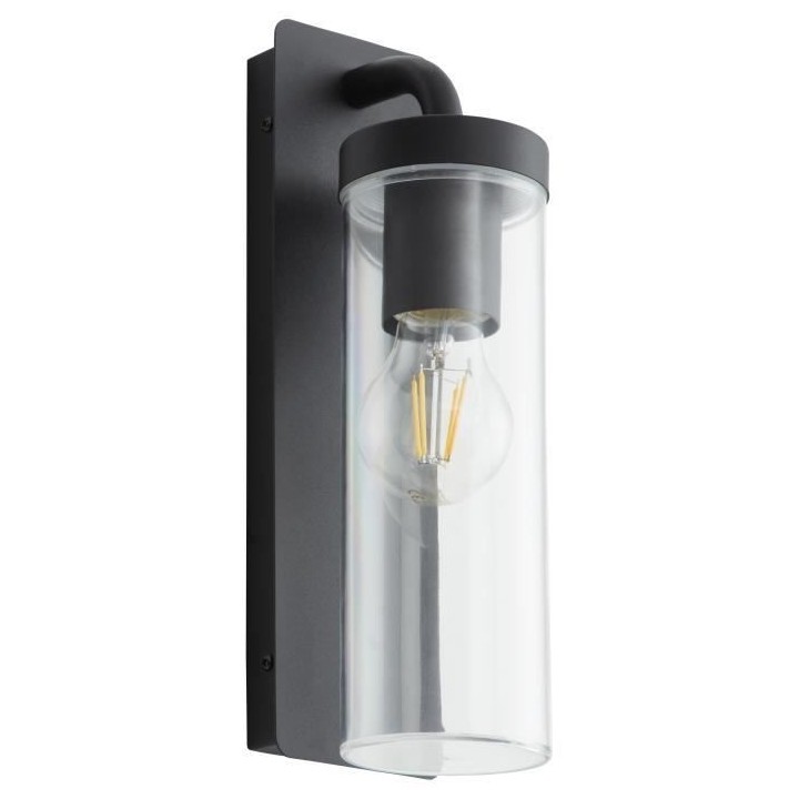 Applique extérieure descendante AOSTA - BRILLIANT - Noir dépoli - M