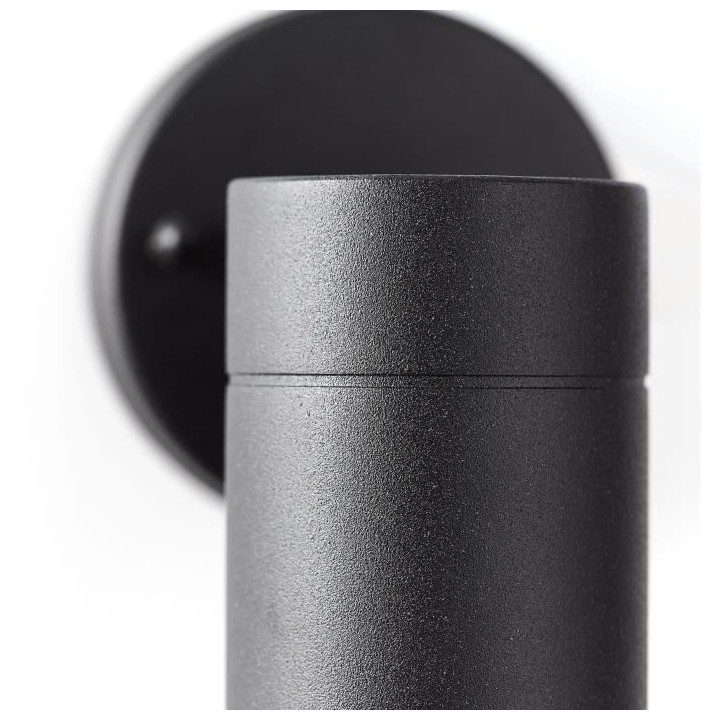 Applique extérieure - JANDY - noir - métal/verre - GU10 LED max 28W