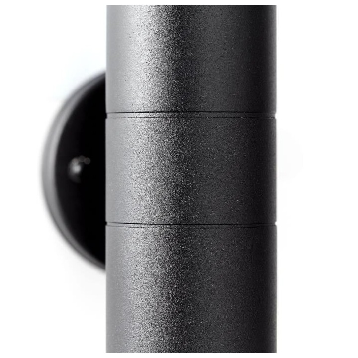 Applique murale extérieure JANDY 2L noir métal/verre - BRILLIANT - G