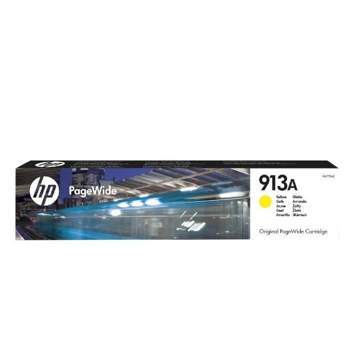 HP 913A Cartouche d'encre jaune PageWide authentique (F6T79AE) pour HP