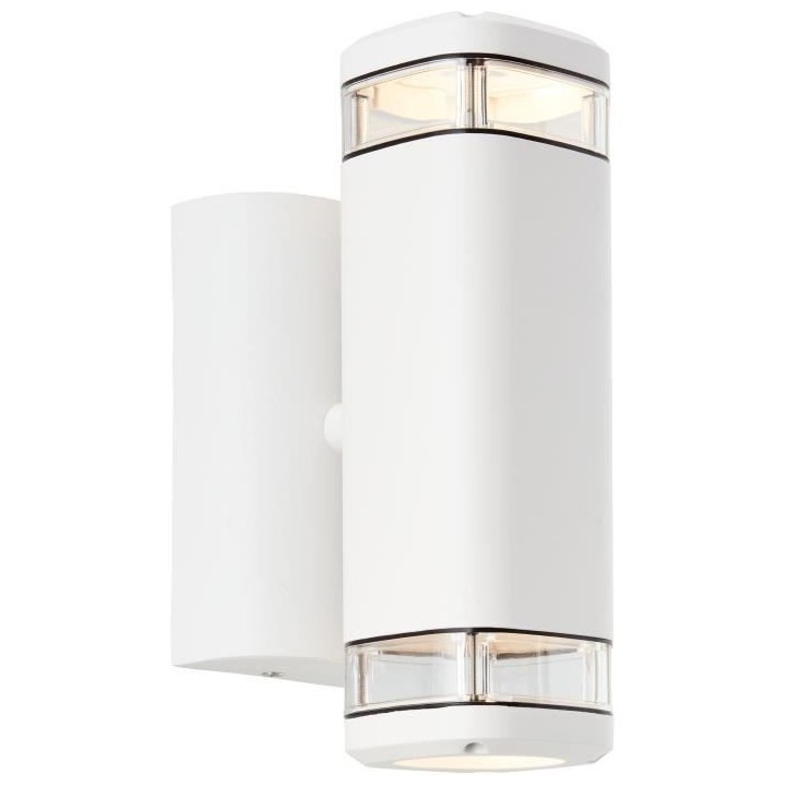 Applique extérieure - BRILLIANT - JANDY - Blanc - Métal/verre - GU10