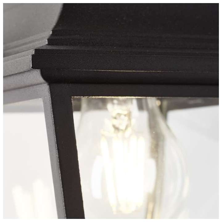 Applique extérieure descendante - BRILLIANT - NISSIE noir - E27 1x60W