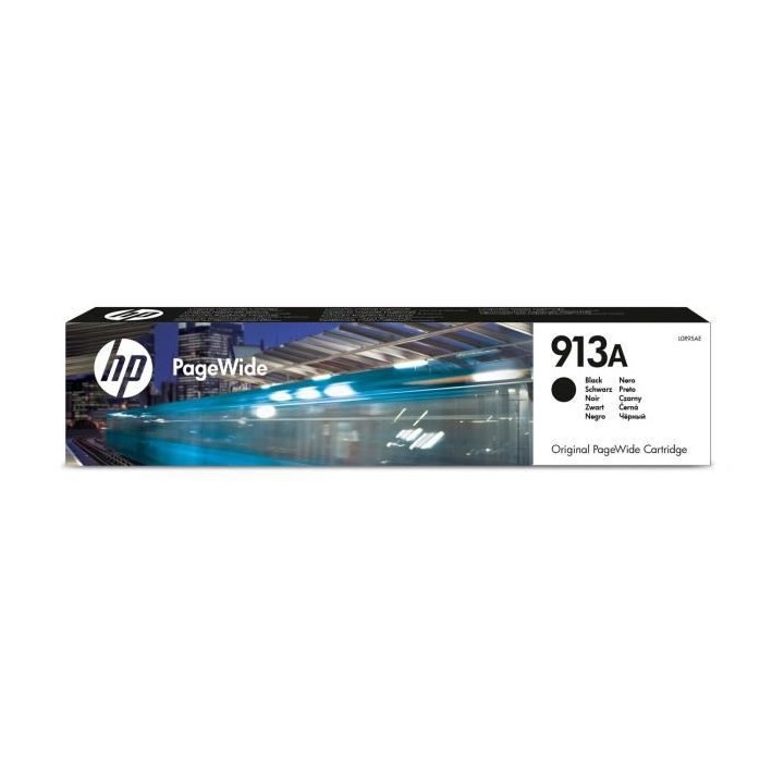 HP 913A Cartouche d'encre noire PageWide authentique (L0R95AE) pour HP
