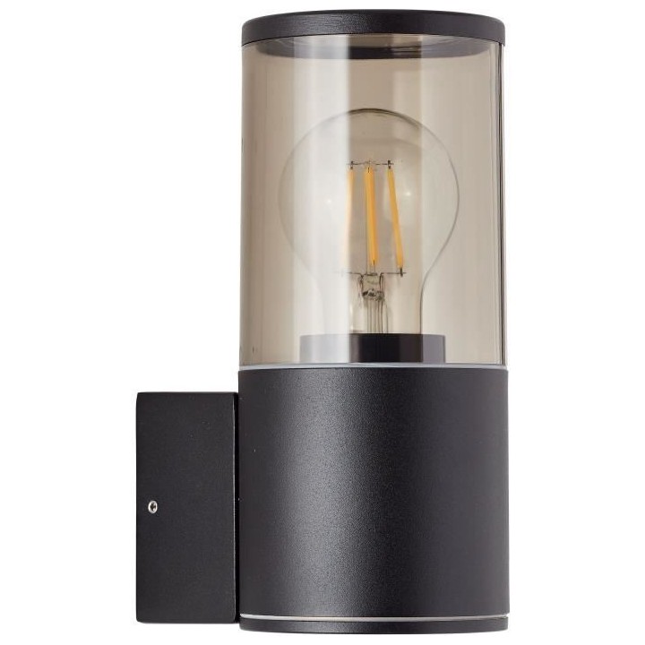 Applique extérieure SERGIORO - BRILLIANT - Aluminium/Plastique - Noir