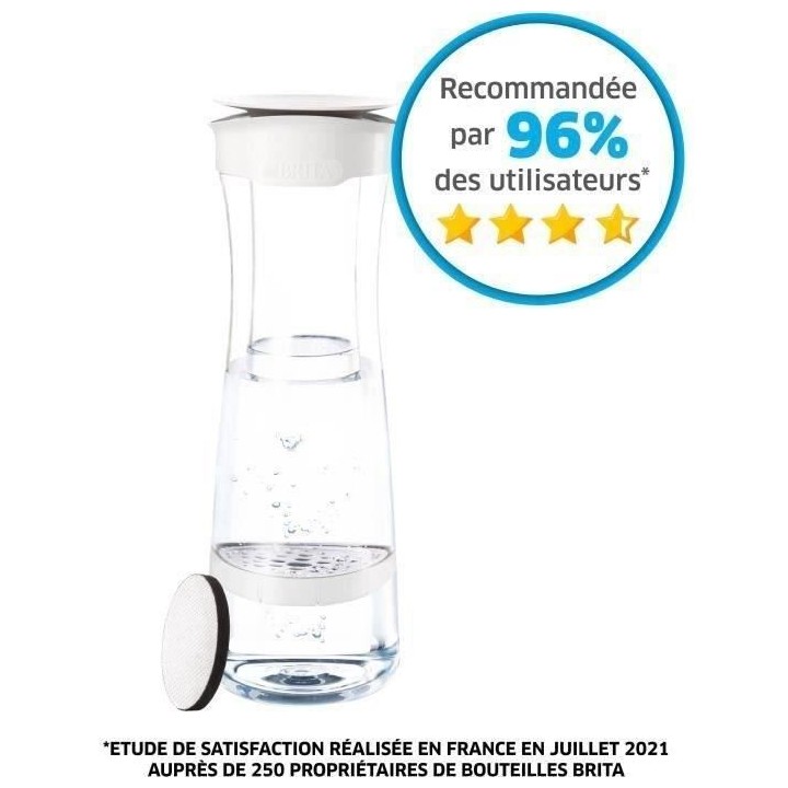 BRITA - Bouteille filtrante - 1.3 L - Ø10.2 cm - hauteur 29 cm- graph
