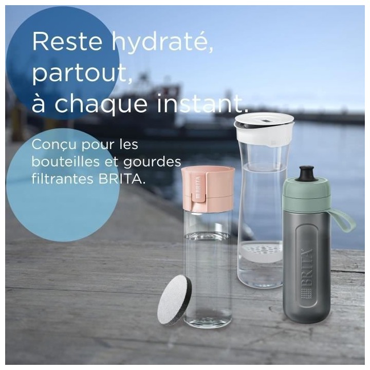 Filtres MicroDisc BRITA - Pack de 6 - Réduit le chlore et les impuret