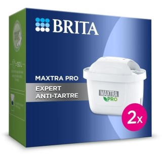 BRITA Pack de 2 cartouches filtrantes MAXTRA PRO Expert anti-tartre -