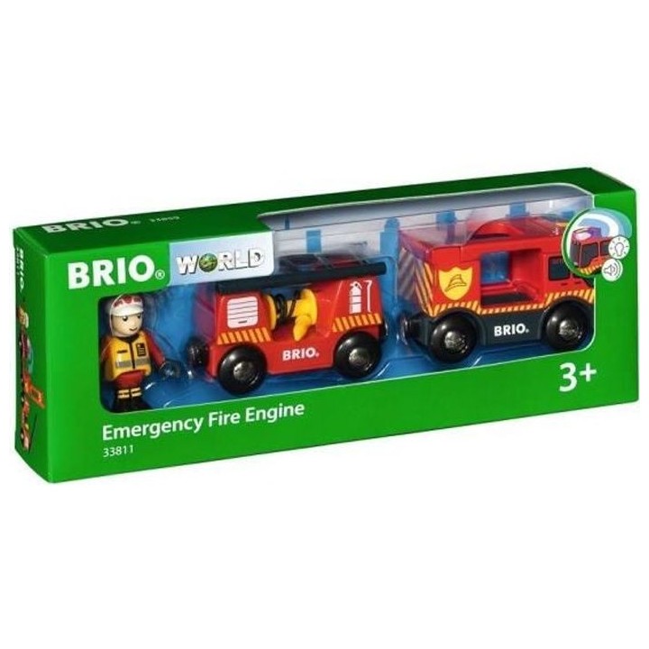 Camion de Pompiers Son et Lumiere BRIO - Ravensburger - Lance a incend