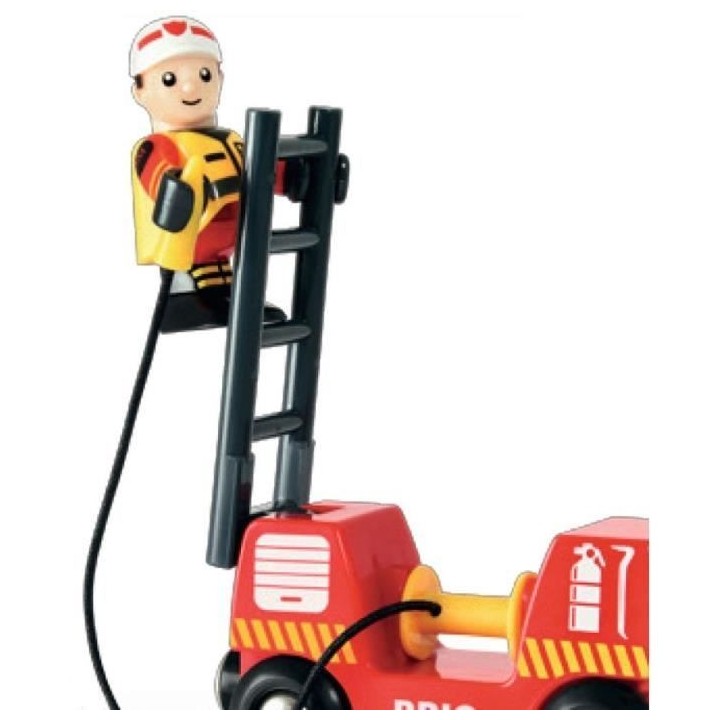 Camion de Pompiers Son et Lumiere BRIO - Ravensburger - Lance a incend