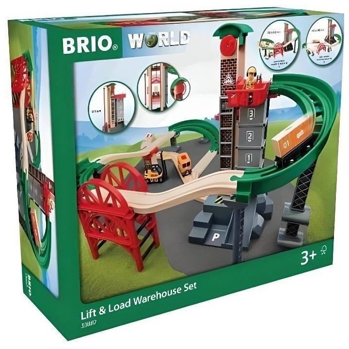 BRIO World Grand Circuit Plateforme Multimodale - Coffret 32 pieces -