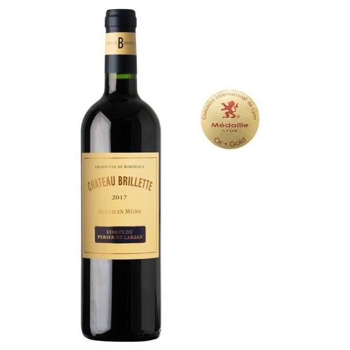 Château Brillette 2017 Moulis en Médoc - Vin rouge de Bordeaux