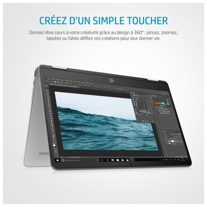 Ordinateur Portable Chromebook HP 14a-ca0057nf - 14'' FHD tactile/conv