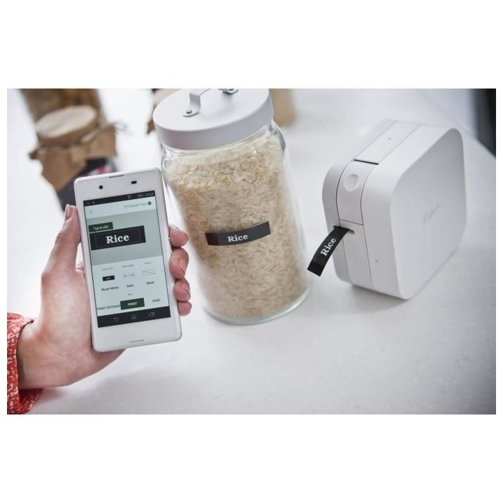 Cube Etiqueteuse Compacte - BROTHER PT-P300BT P-Touch se Connecte Faci