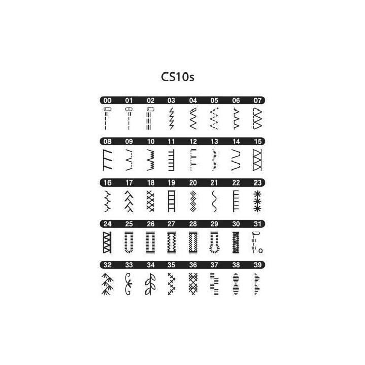 BROTHER - CS10s - Machine a coudre électronique - 40 points de coutur