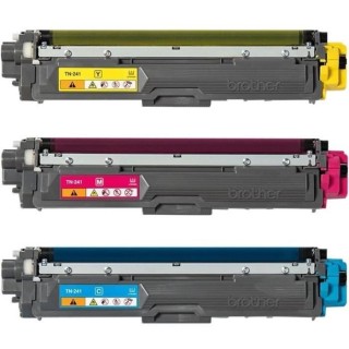 Pack Toners TN241CMY-BROTHER-Cyan, Magenta, Jaune-3x1400 p.-DCP-9015,