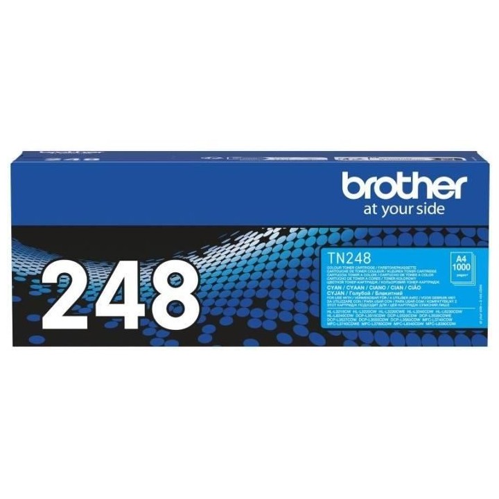 Toner standard - BROTHER - TN248C - Cyan - 1000 pages