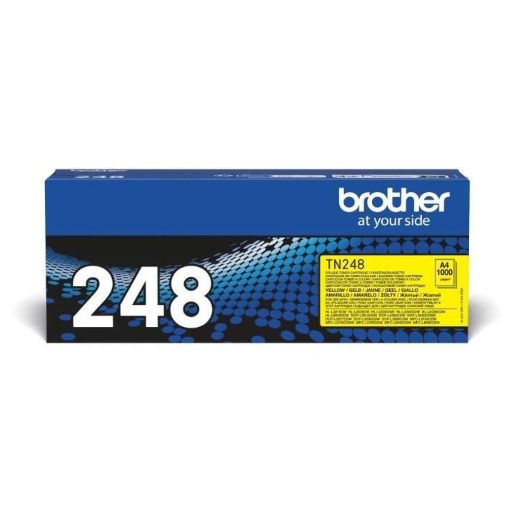Toner d'encre jaune TN248Y pour imprimantes BROTHER - 1000 pages