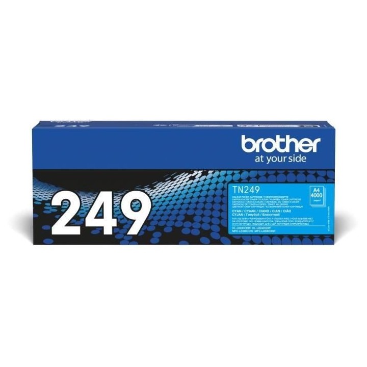 Toner trés haute capacité - BROTHER - TN249C - Cyan - 4000 pages