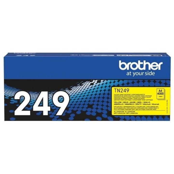 Toner jaune trés haute capacité - BROTHER - TN249Y - 4000 pages