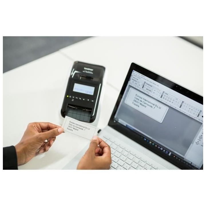 Imprimante d'étiquettes professionnelle avec Wi-Fi, réseau Ethernet