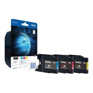 Cartouche d'encre BROTHER LC-1280 - Pack de 3 - Cyan, Magenta et Jaune