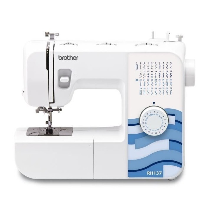 Machine a coudre mécanique - BROTHER RH-137 - 6 griffes d'entraîneme