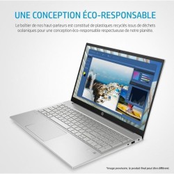 PC Portable - HP Pavillon 15-eh1022nf - 15,6 FHD - Ryzen 5-5500U - RAM 8Go - Stockage 512Go SSD - Windows 11 - AZERTY