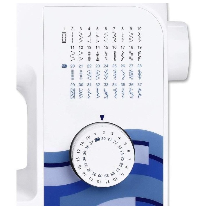 Machine a coudre mécanique - BROTHER RH-137 - 6 griffes d'entraîneme