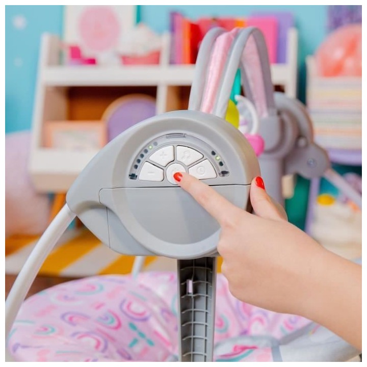 Balancelle portable et compacte - BRIGHT STARTS - Pink Paradise - Bala