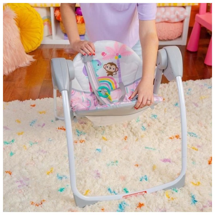 Balancelle portable et compacte - BRIGHT STARTS - Pink Paradise - Bala