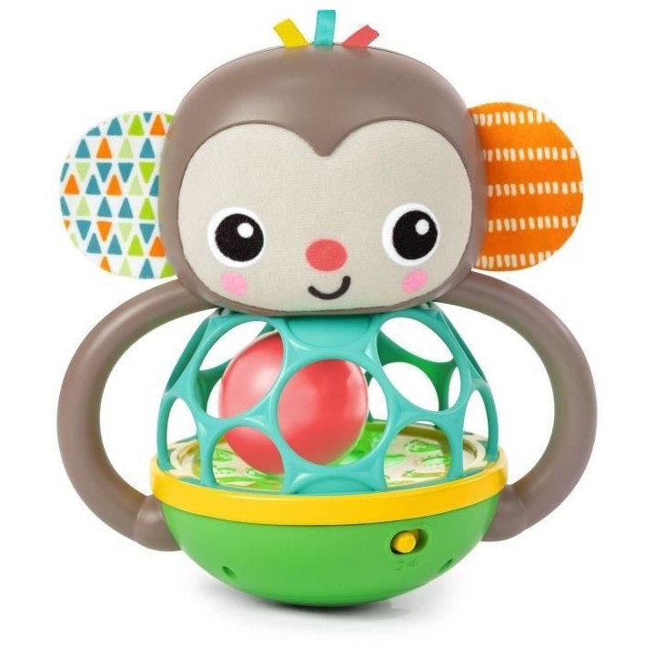Jouet hochet musical et lumineux Grab - BRIGHT STARTS - Giggle Monkey