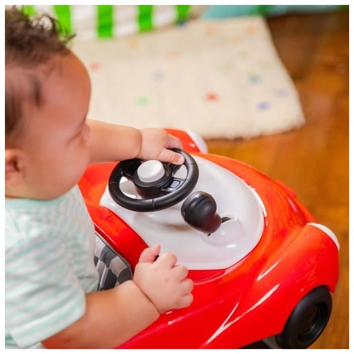 BRIGHT STARTS Trotteur 3 en 1, petit bolide, 3 modes de jeux évolutif