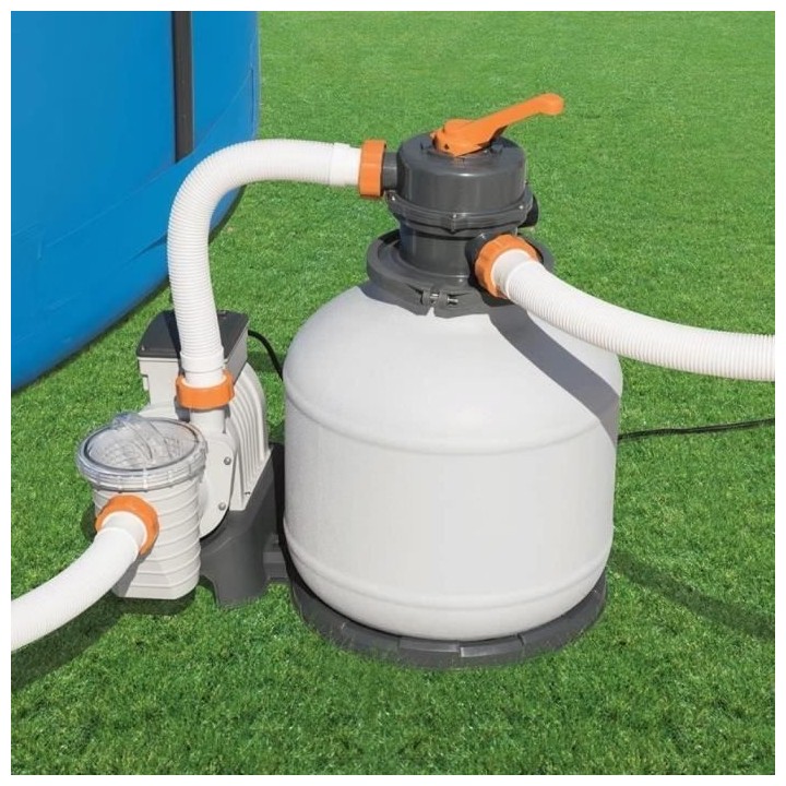 Filtre a sable BESTWAY Flowclear™ 5 678 L/h + pré-filtre compatible