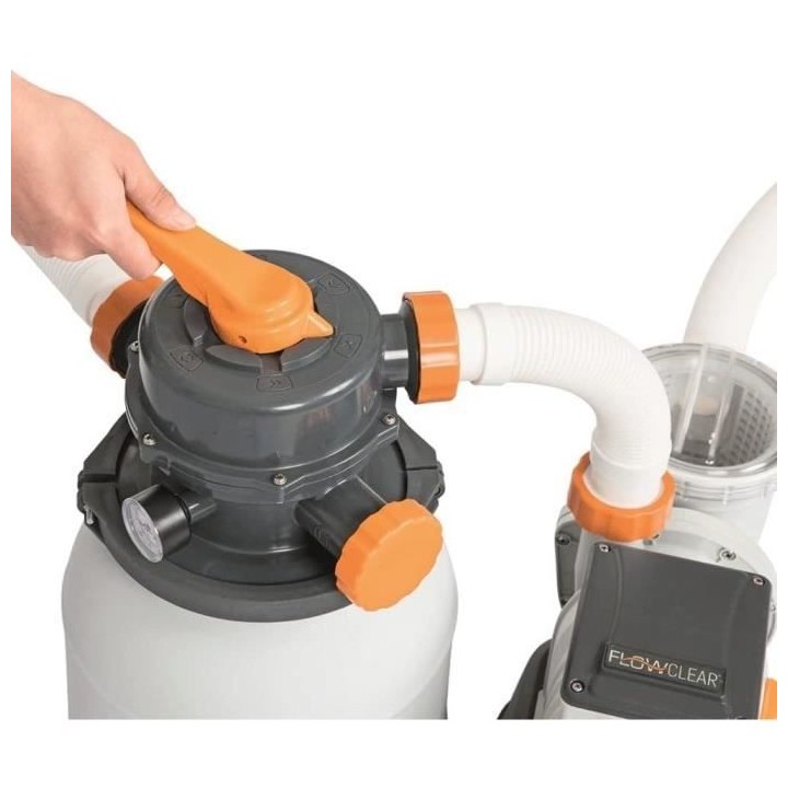 Filtre a sable BESTWAY Flowclear™ 5 678 L/h + pré-filtre compatible