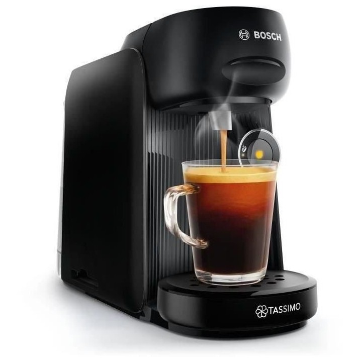 Machine a dosette TASSIMO FINESSE BOSCH - TAS16B2 noir + 2 packs de T-