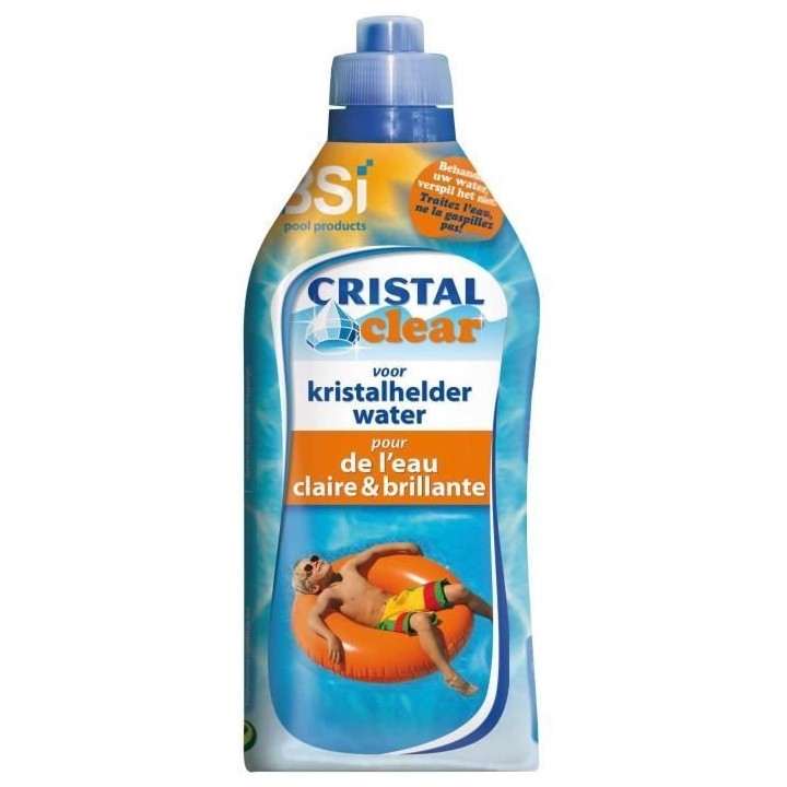 BSi nettoyant piscine Cristal clear 1 litre bleu