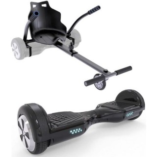 Pack Hoverboard + Kart Pilot - URBANGLIDE - Noir - Roues 6.5 - 550W -