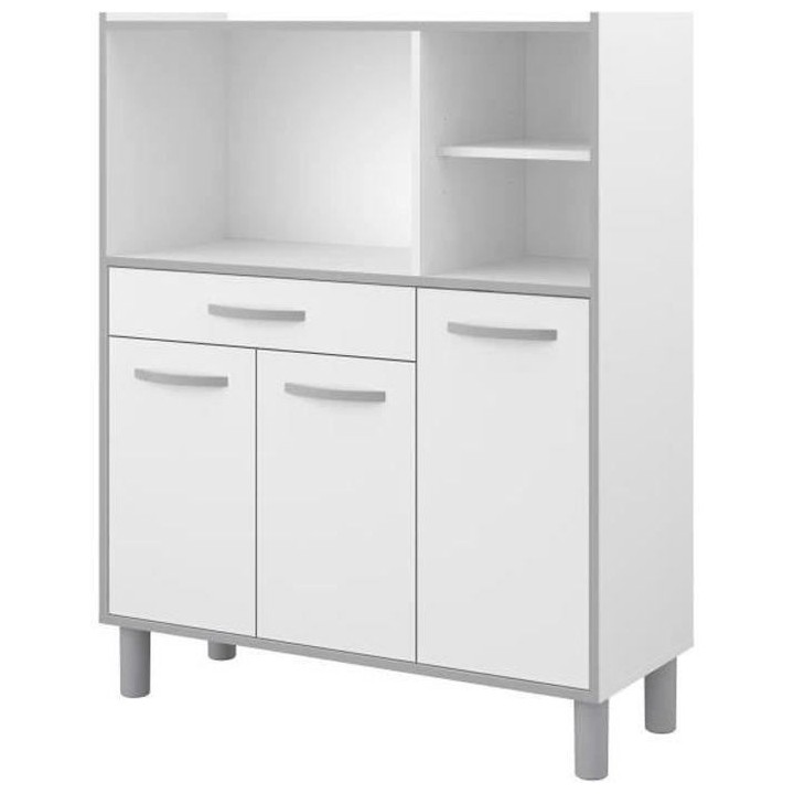 Buffet combiné de cuisine L 101cm Blanc - OSLO