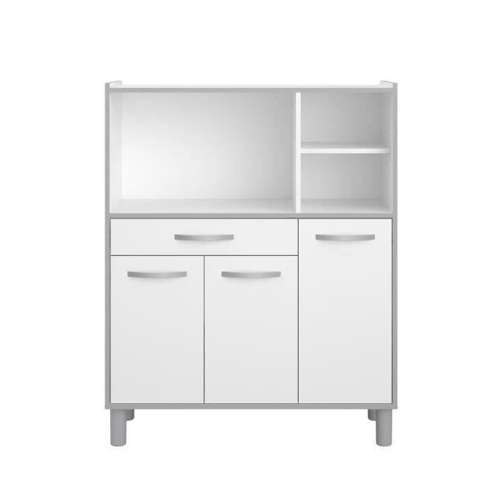 Buffet combiné de cuisine L 101cm Blanc - OSLO