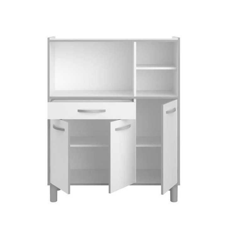 Buffet combiné de cuisine L 101cm Blanc - OSLO