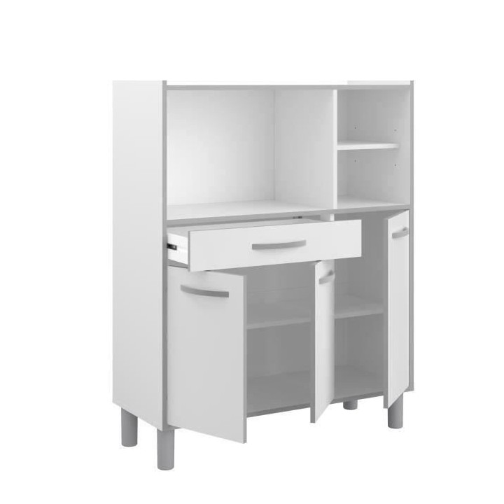 Buffet combiné de cuisine L 101cm Blanc - OSLO