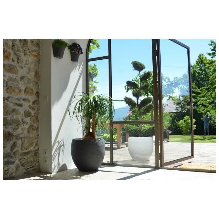 EDA Pot rond Graphit Ø50cm - Contenance 46L - Gris anthracite