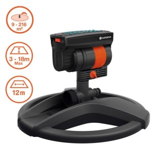 GARDENA Arroseur oscillant AquaZoom Compact – Surface 216m² – Por