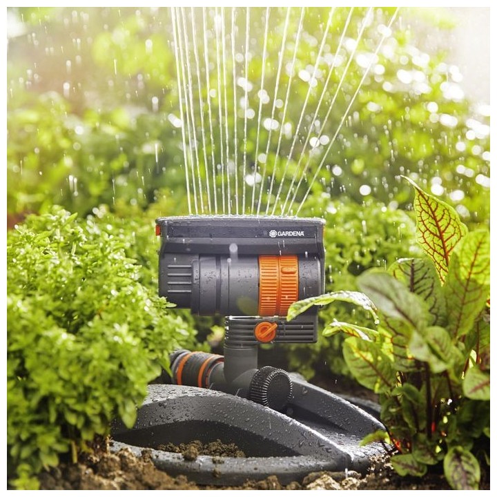 GARDENA Arroseur oscillant AquaZoom Compact – Surface 216m² – Por