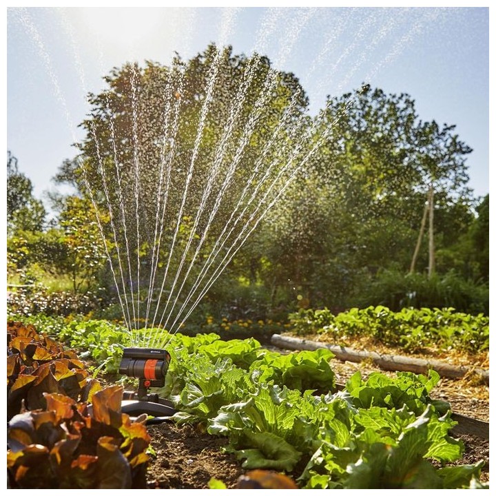 GARDENA Arroseur oscillant AquaZoom Compact – Surface 216m² – Por