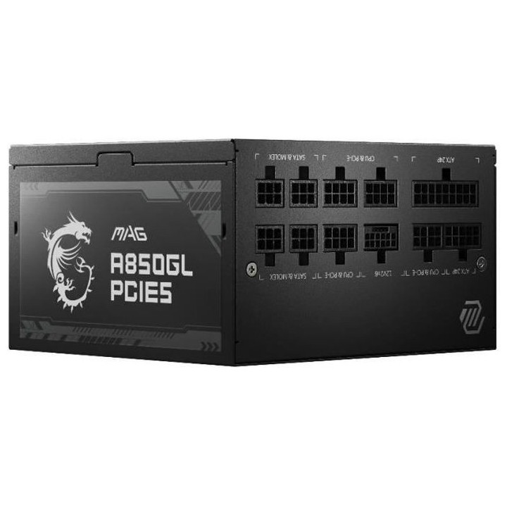 MSI Alimentation PC MAG A850GL PCIE5 - 850W 80+ Gold Modulaire