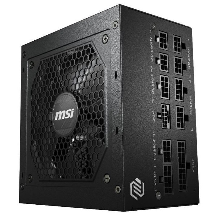 MSI Alimentation PC MAG A850GL PCIE5 - 850W 80+ Gold Modulaire