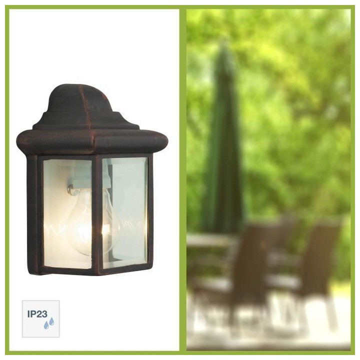 BRILLIANT - NEWPORT Applique murale extérieure - coloris rouille - m