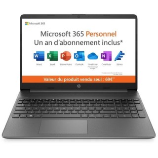 PC Portable HP 15s-fq0046nf - 15 HD - Intel Celeron N4020 - RAM 4 Go -